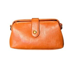 Graces bag faux leather orange/brown crossbody